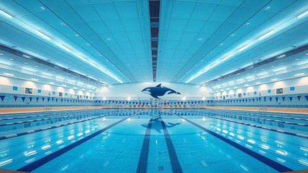 Indoor swimming pool with facilities operational protection.