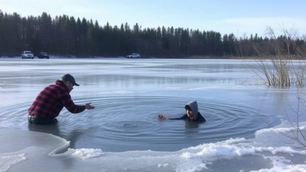 ‘They were just screaming': Mom rescued trying to save 3 sons who fell through icy pond