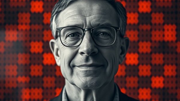 Tech CEOs public silence on social issues highlighted in monochrome portrait.