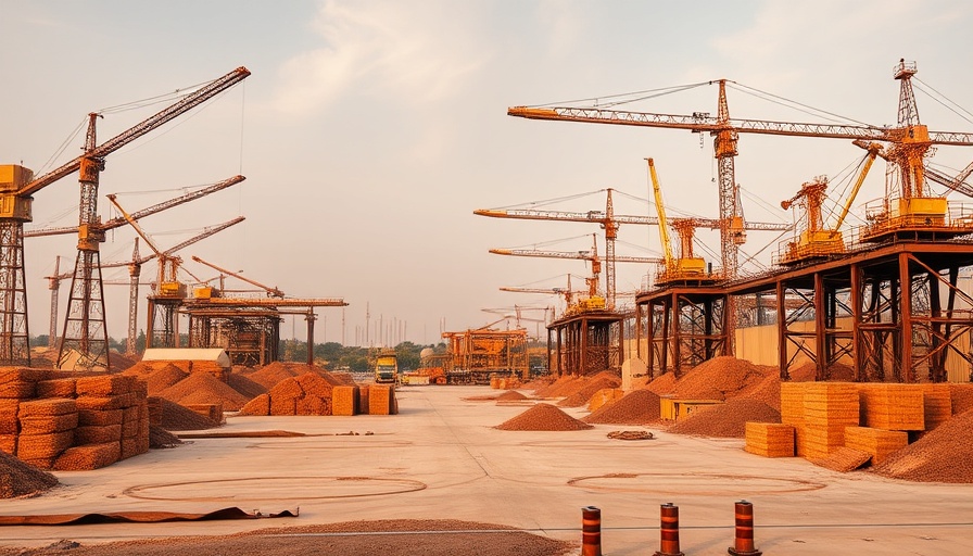 Industrial site highlighting quality control in admixture manufacturing.