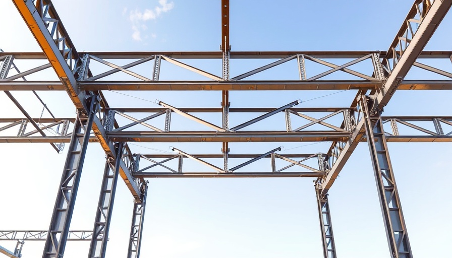 Steel beam construction illustrating flush-frame connections design guide.