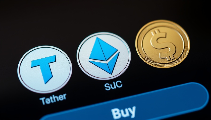 GENIUS Act Supporting Stablecoins digital currency display