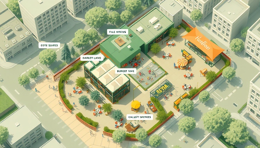 North Richland Hills burger taco development map layout