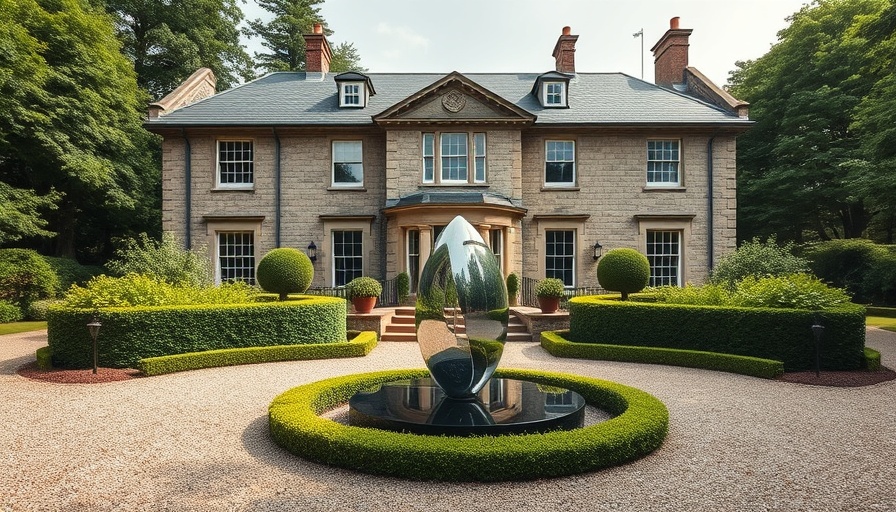 Yeoman Rainguard rainwater systems at elegant stone house with garden.