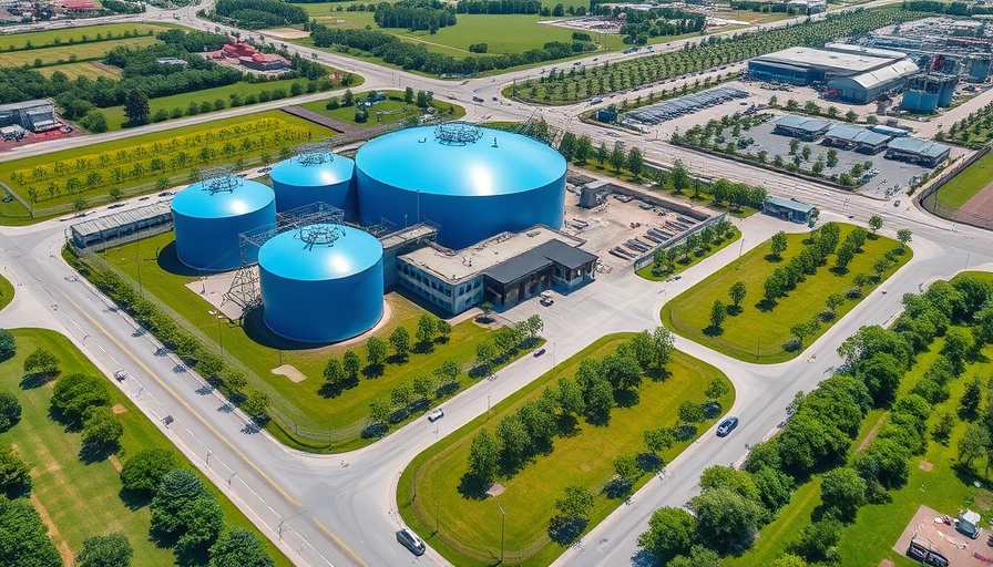 Aerial view of Jacobs Data Center AI Boom facility, surrounded by greenery.