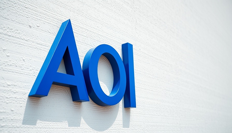 AOL logo on white wall signifying shutdown of dial-up internet.