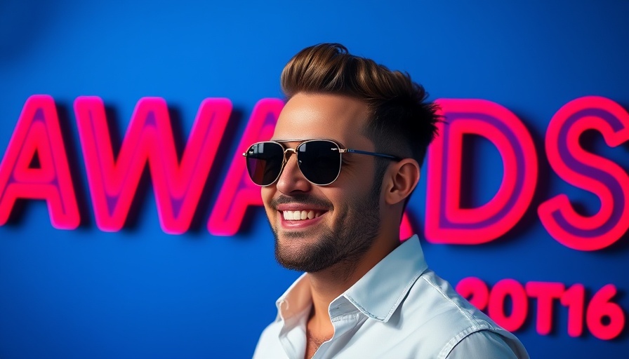 Stylish man at awards event redefining influence.