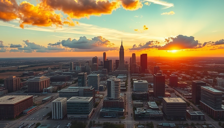 Fort Worth skyline at sunset, highlighting urban growth challenges