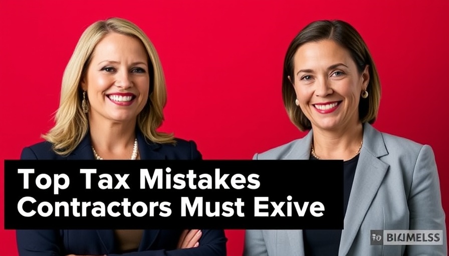 Two business professionals discussing top tax mistakes contractors must avoid.