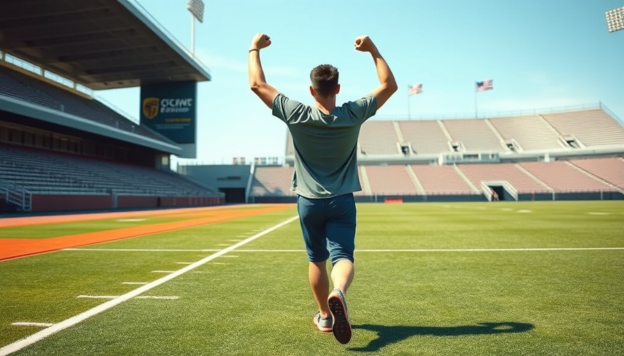Triumphant individual in stadium, symbolizing Dallas Fort Worth Events September 2025.