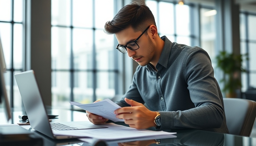 Young professional calculating construction loan rates 2025.