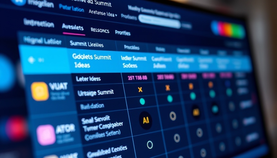 Digital display of prioritized summit ideas with vote counts