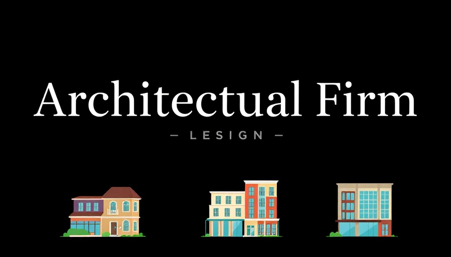 Architectural firm logo with diverse building designs, AI Agents for AEC Efficiency and Safety showcase.
