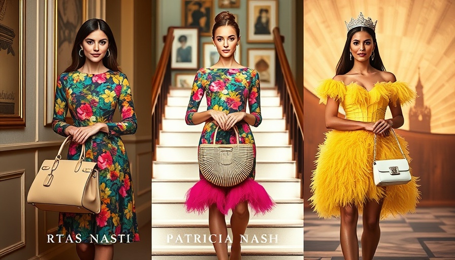 Stylish women showcasing must-have Patricia Nash handbags at NYFW