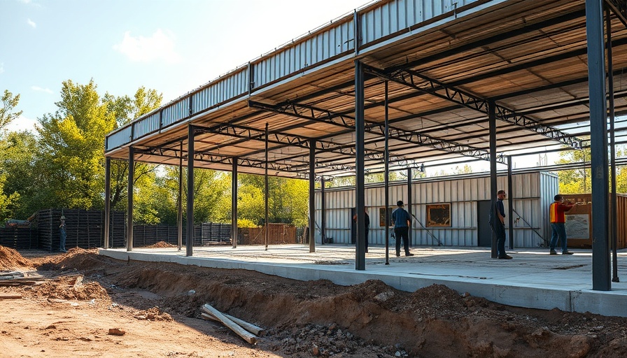 Industrial construction site showcasing data-driven strategy for manufacturers.
