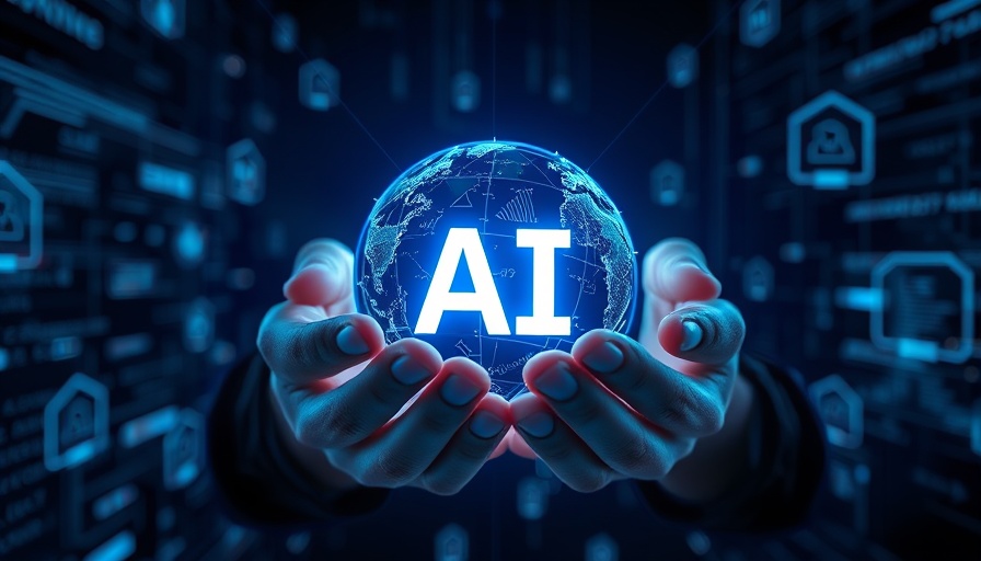 Futuristic digital globe with AI, symbolizing how AI moves marketing forward.
