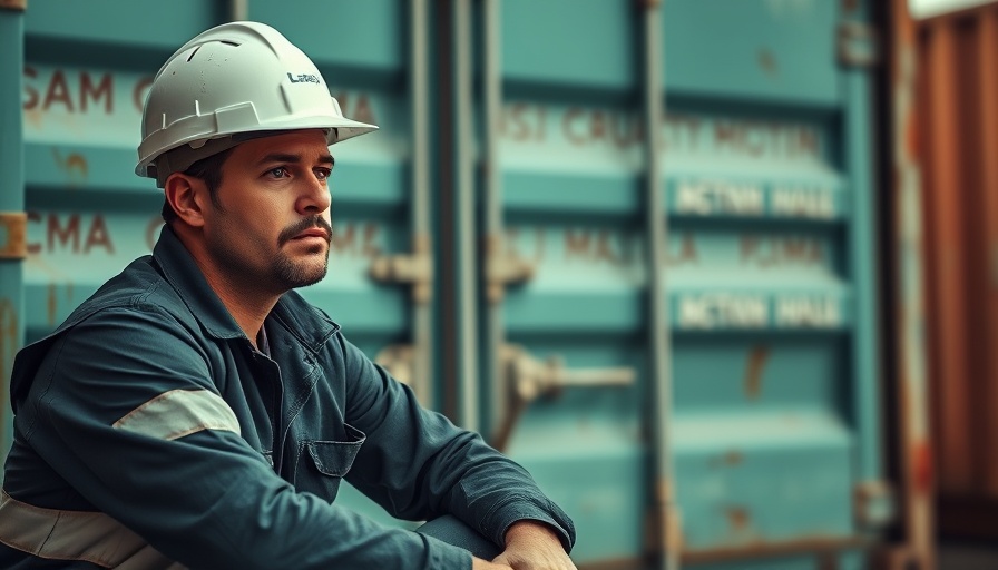 Contemplative worker sitting with hard hat, emphasizing Safety Design for Mental Health.