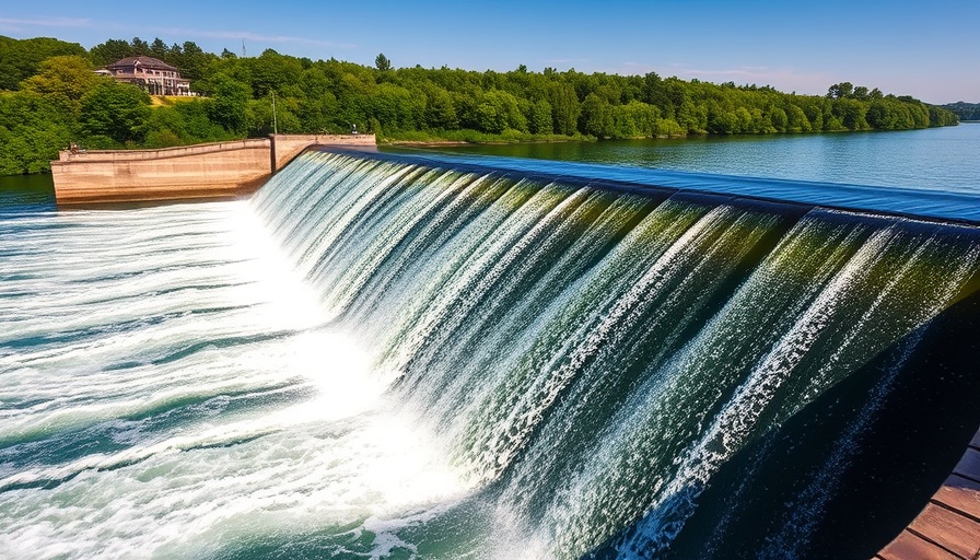 Zachry Construction water infrastructure acquisition showcasing a dam under blue skies.