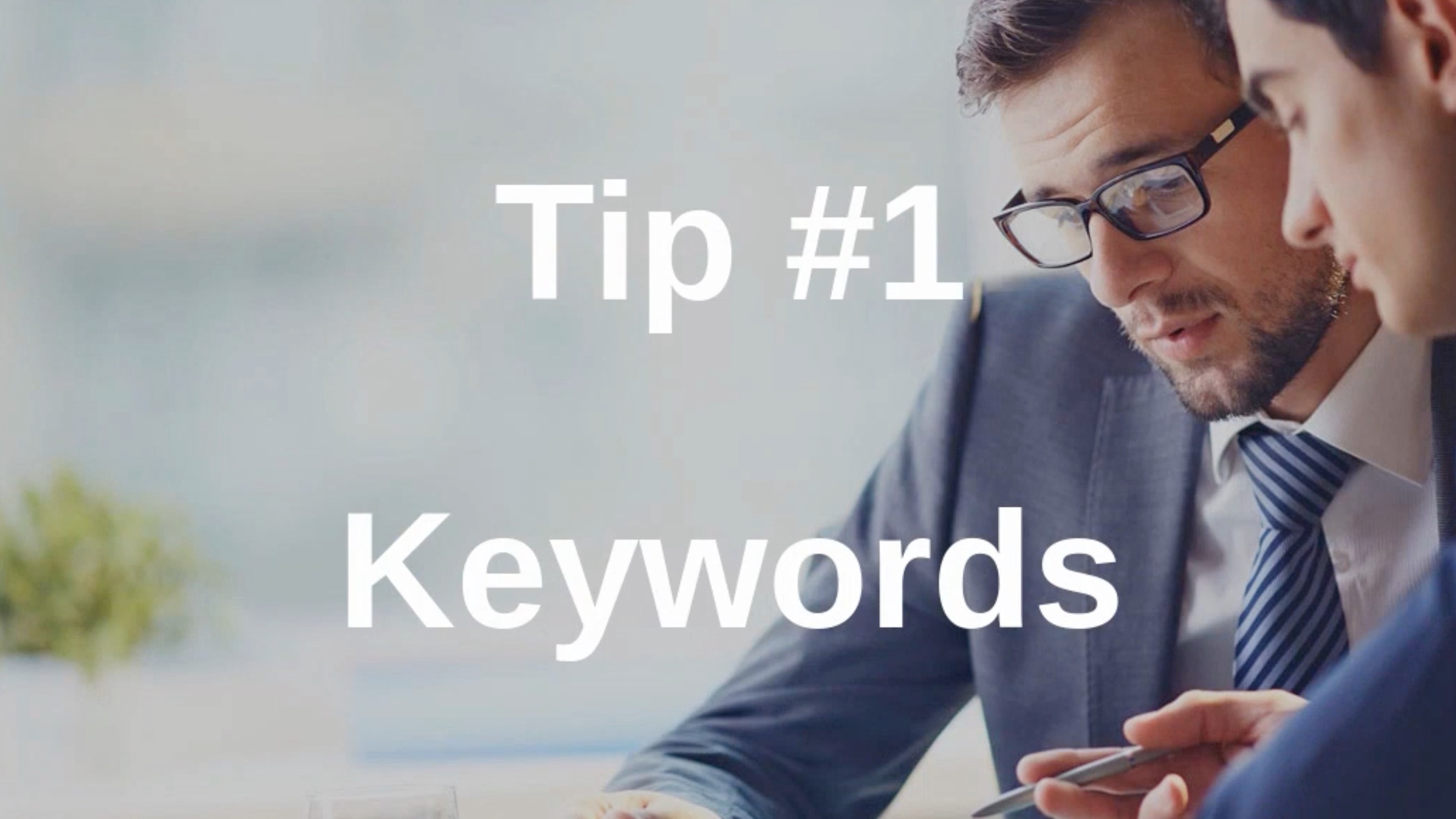 Traffic Marketing Tip #1 Keywords