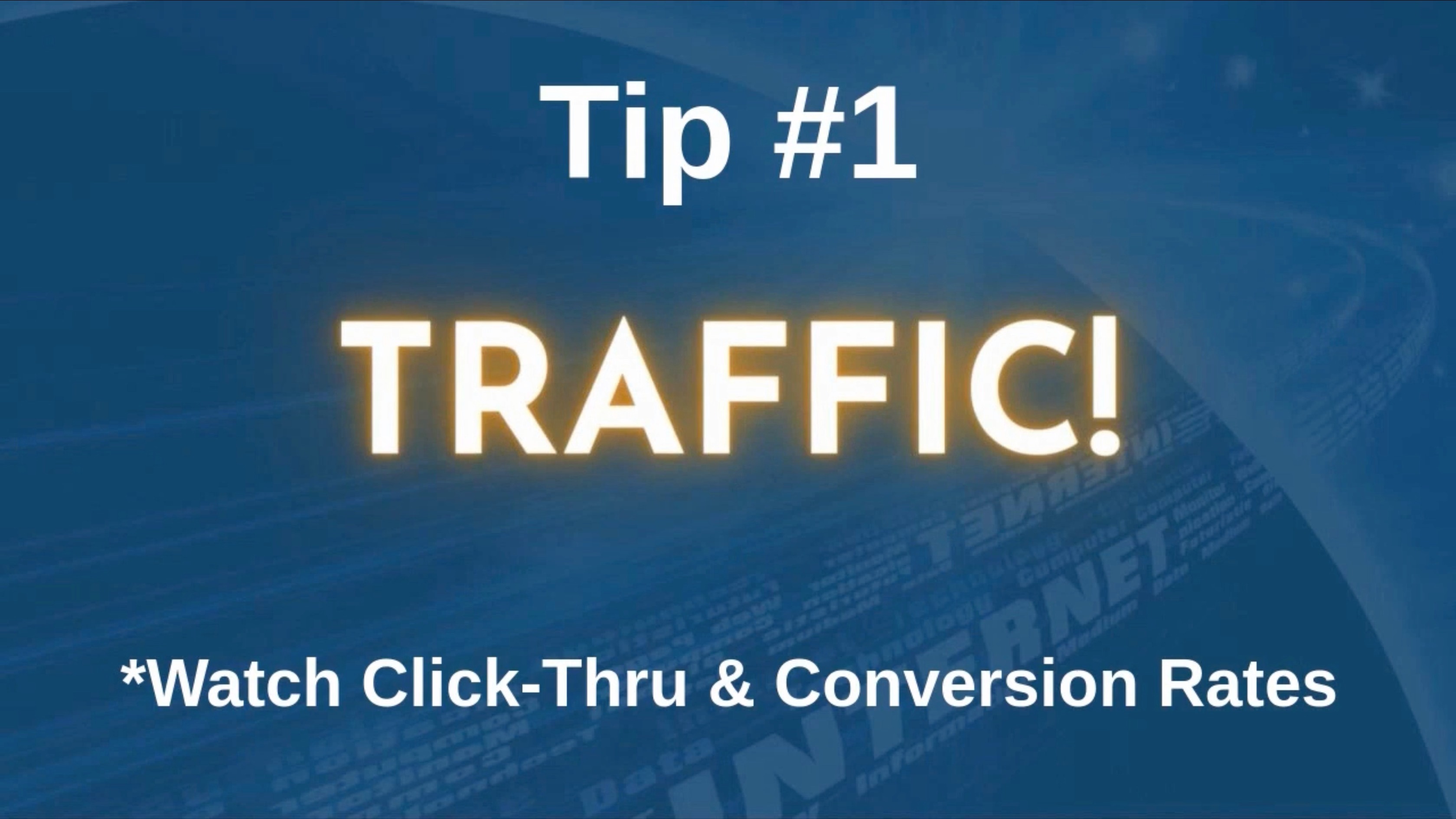 Online Marketing Tip #1- Traffic