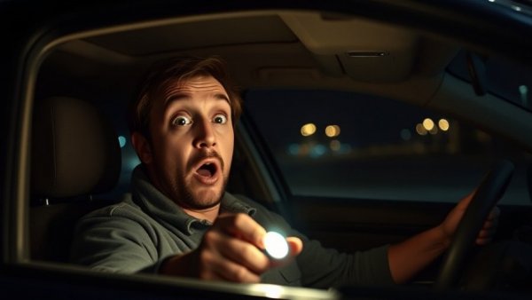 Dashcam view of car interior related to car theft incidents.