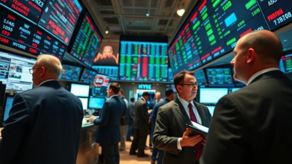 Traders on stock floor analyzing data, showcasing stock market resilience.