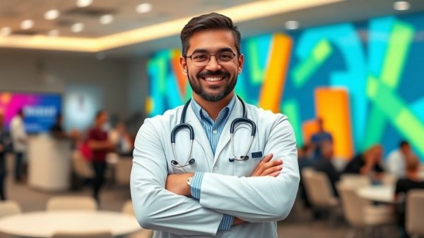 Veterinarian at video interview on practical ophthalmology for senior pets.