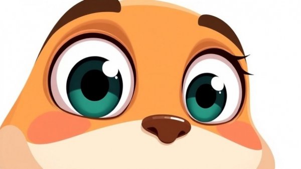 Curious cartoon eyes on white background for Reddit Marketing for MedSpas.