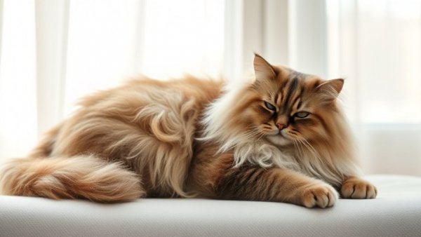 Maine Coon cat relaxing indoors, illustrating feline hypertrophic cardiomyopathy management.