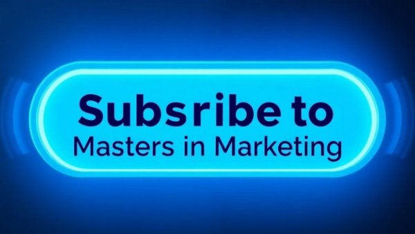 Modern digital subscribe button for marketing newsletter.