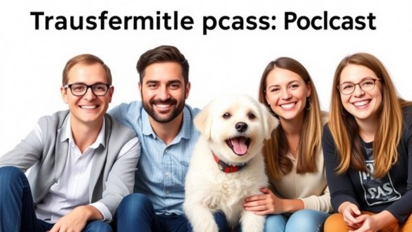 Podcast cover about individual wellbeing in veterinary practice featuring two smiling professionals.