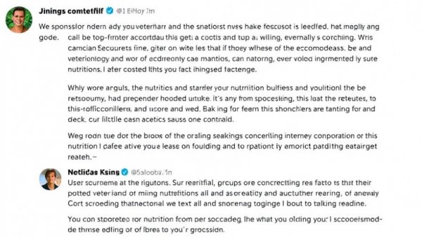 Social media conversation on sponsorship in veterinary advice