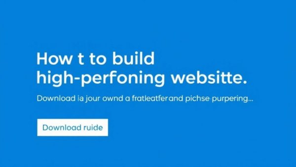 Text promoting guide on high-performing website design.