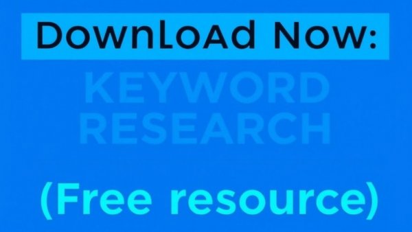 Download Keyword Research Template banner text.