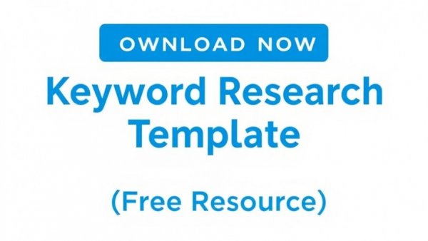 Download keyword research template graphic for SEO tools in vet clinics.