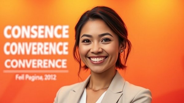 Vibrant Fetch dvm360 Conference banner with smiling woman.