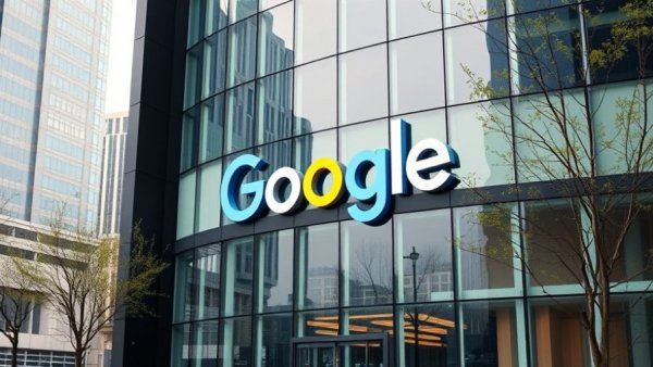 Google office building with logo for SerpApi DMCA lawsuit.