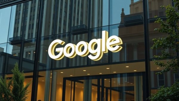 Google DMCA lawsuit SerpApi - Google building entrance with logo.