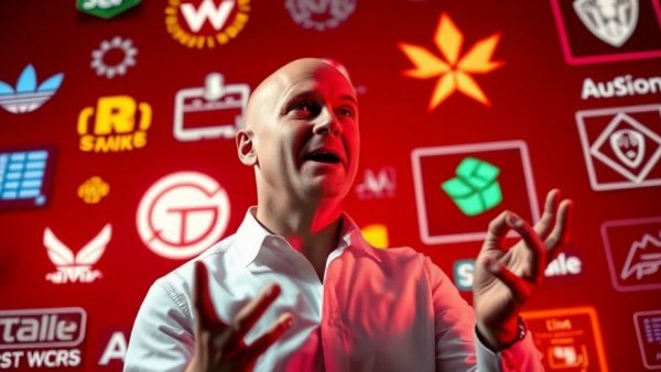 Animated man gesturing with tech logos in medspa marketing tools context.