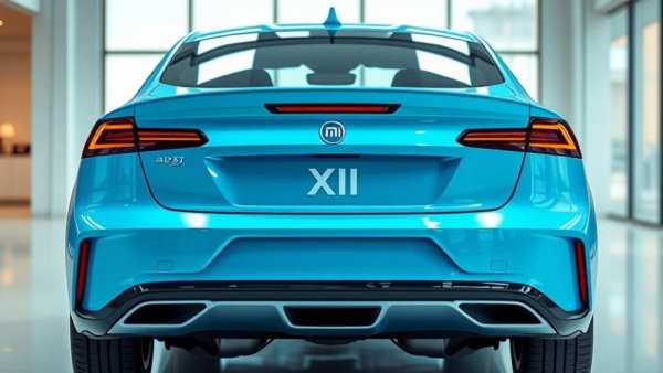 Xiaomi electric vehicle rear showcasing branding and design.