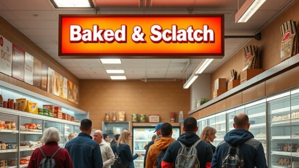 Crumbl Cookies store interior with customers in line, highlighting potential store closures.