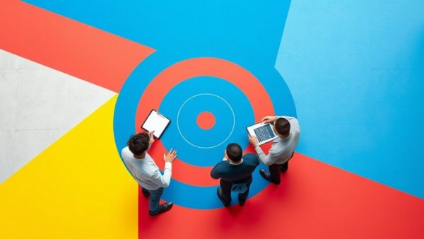 Enterprise SEO and AI trends discussion among professionals over graphic.