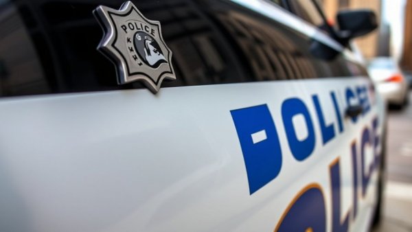 Louisville police car emblem and logo, police reform.