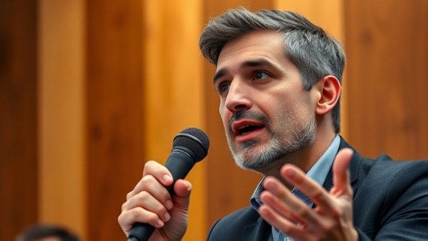 Expert sharing remarks on medspa marketing strategies, close-up view.