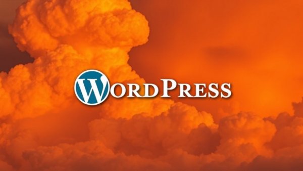WordPress logo with fiery background symbolizing WooCommerce WordPress plugin vulnerabilities.
