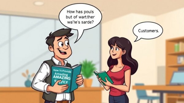 Cartoon discussing customer service for rude customers.