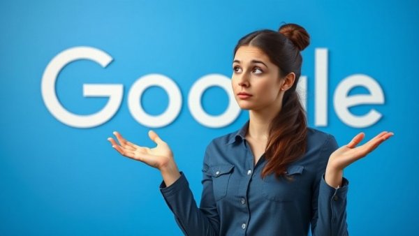 Puzzled woman shrugging in front of Google logo, Phantom Noindex Errors