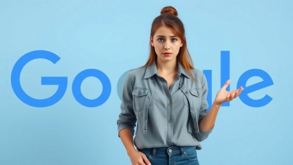 Confused woman shrugging in front of Google logo, Phantom Noindex Errors.