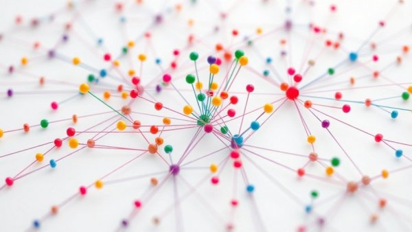 Network diagram illustrating entity linking for local search.
