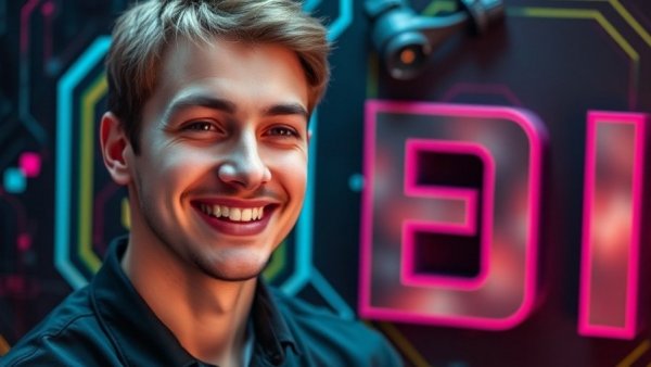 Growth Memo cover with smiling man and tech-themed background.